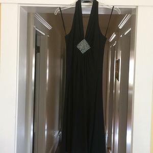 Little black halter dress for a Christmas party!